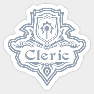 D&D Cleric 1 Color Emblem Sticker